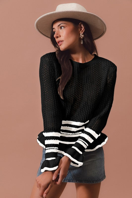 PRETTY WOMAN Black sweater