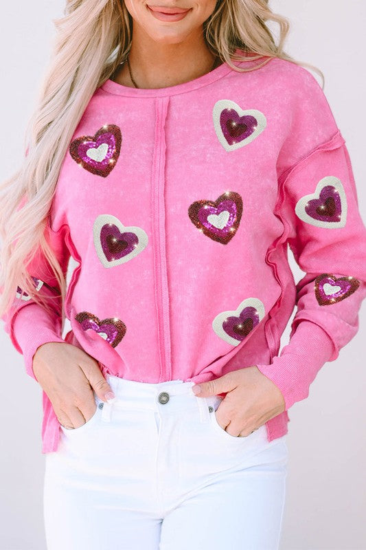 SHE'S ALL HEART Pullover sweatshirt