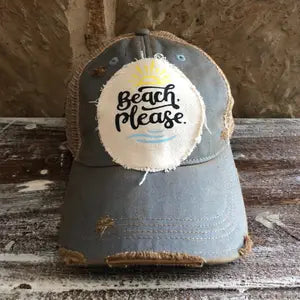Beach please best sale cap