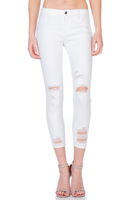 YES INDEED White Skinny Jeans