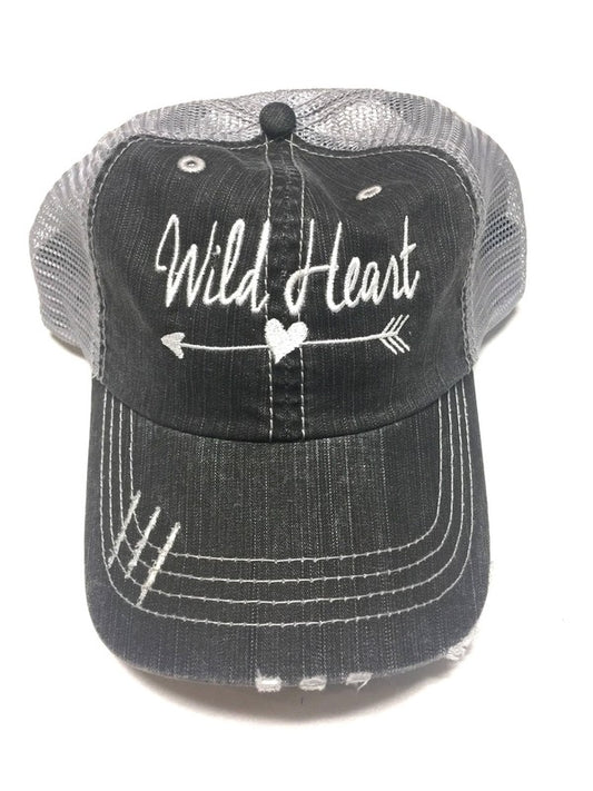 WILD HEART Embroidered Baseball Trucker Hat