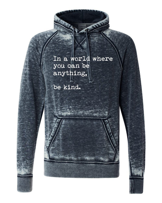 BE KIND Hoodie - charcoal