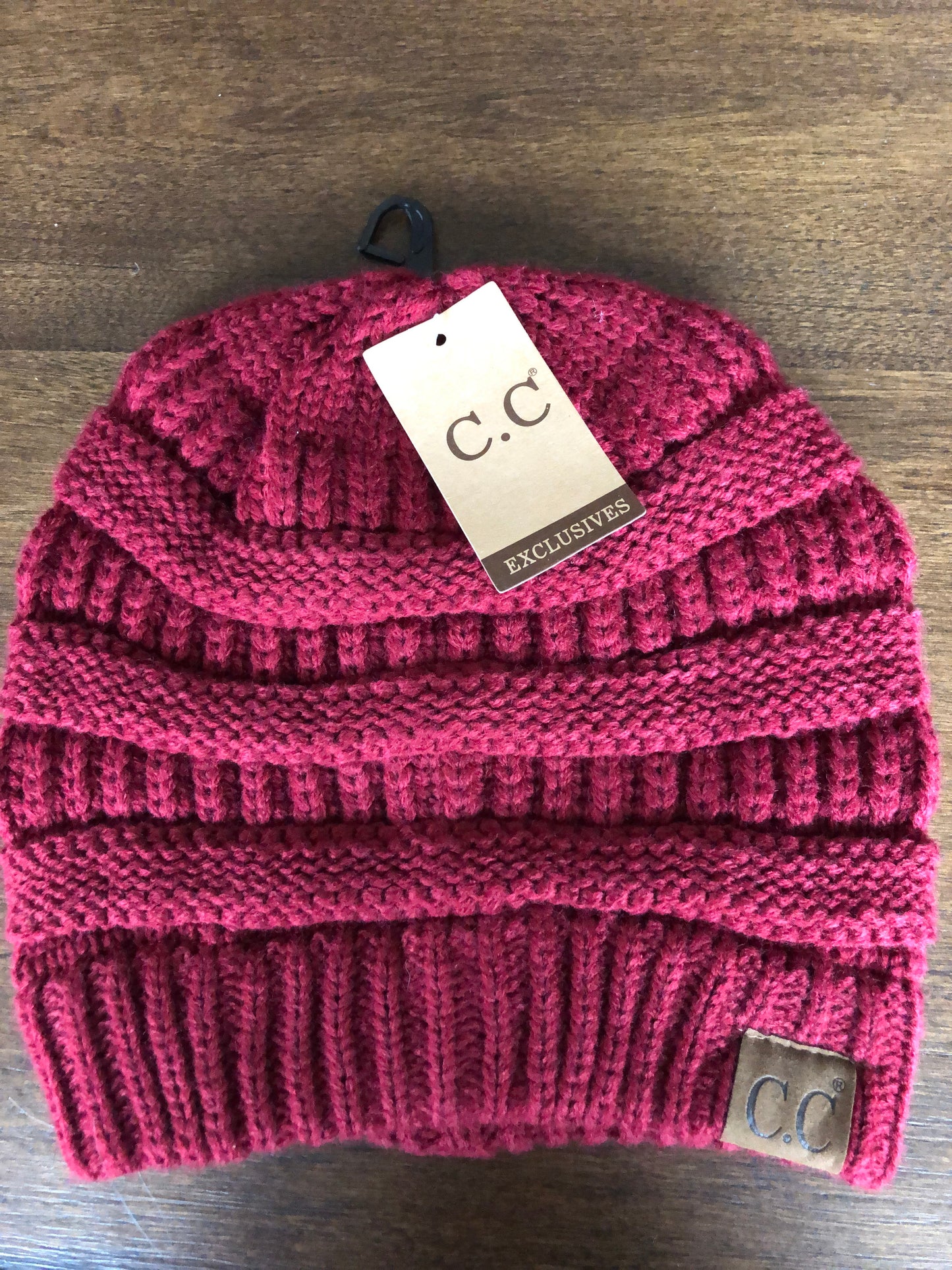 Burgundy CC Beanie