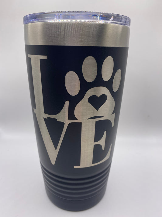 LOVE PAW PRINT Tumbler (PRE-ORDER)