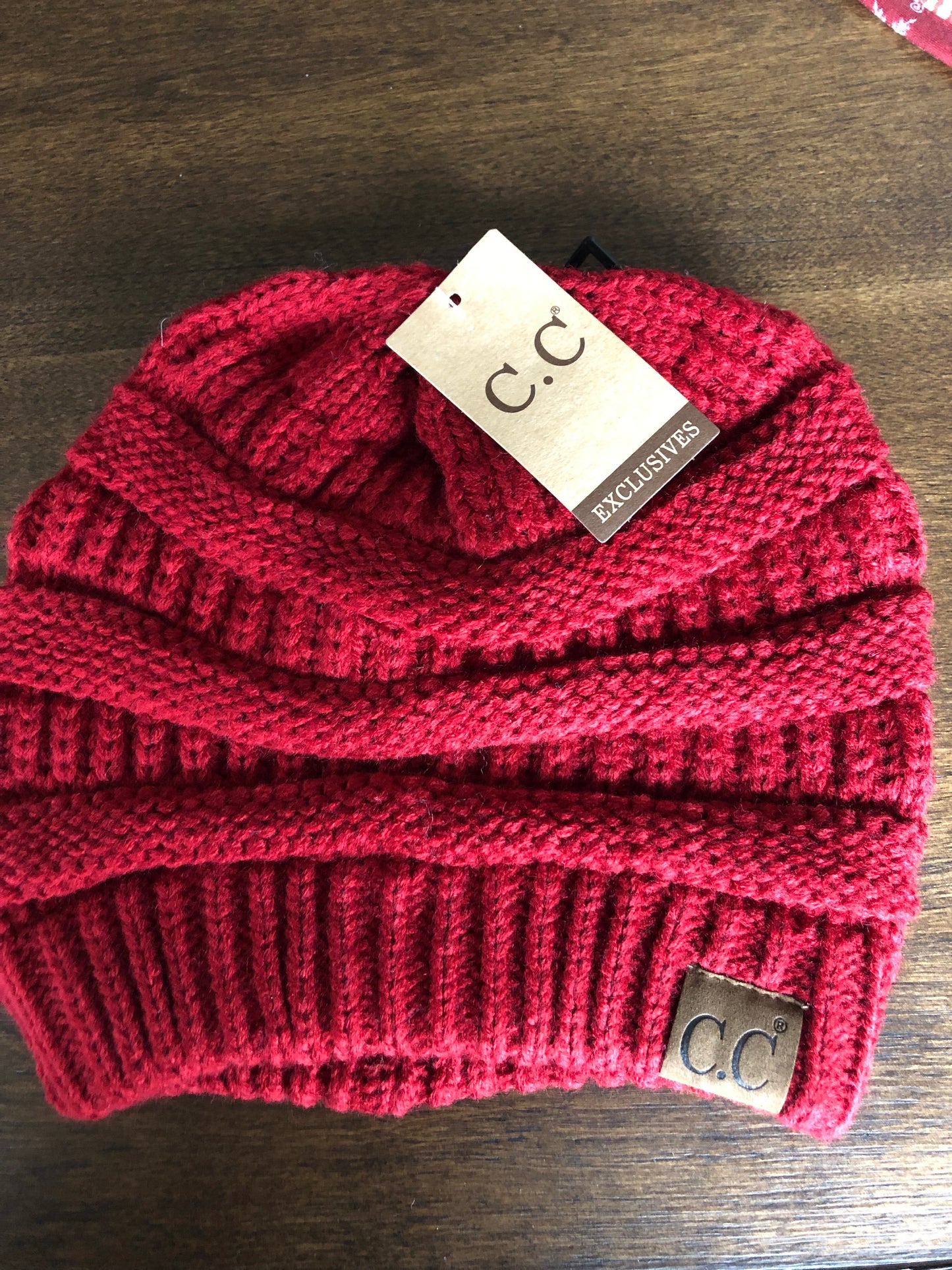 Red CC Beanie