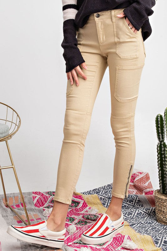 GET YOUR SHINE ON Skinny Cargo Pants