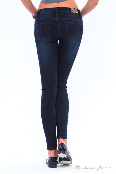 LIKE I DO Machine Dark Skinny Jeans