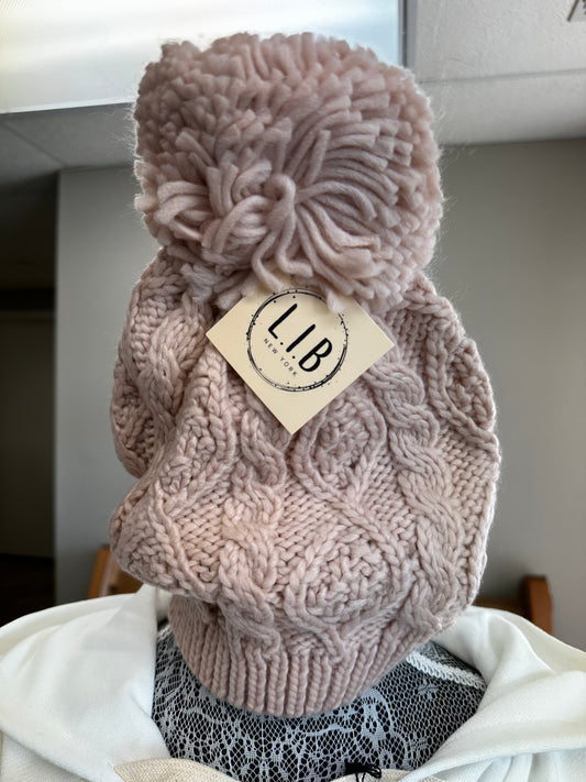 DUSTY PINK Winter hat