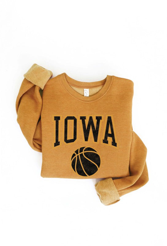 IOWA BASKETBALL Gold Sweatshirt