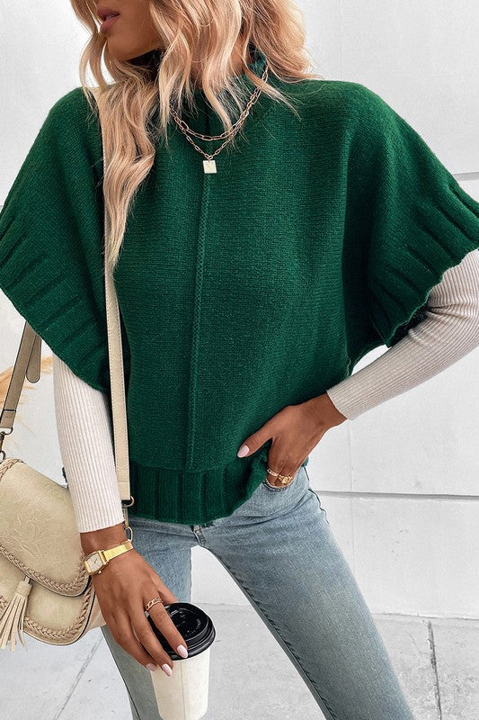 WINTER SONG Green sweater