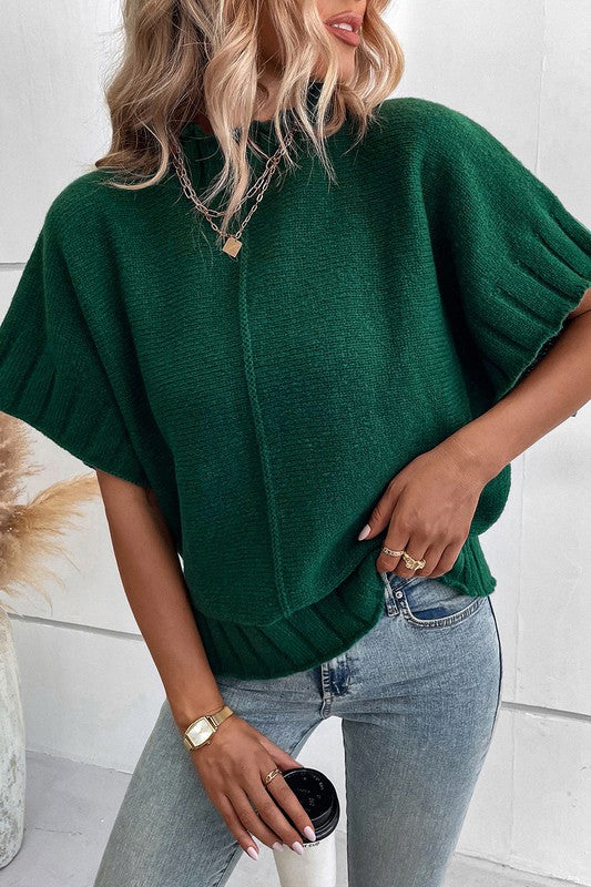 WINTER SONG Green sweater