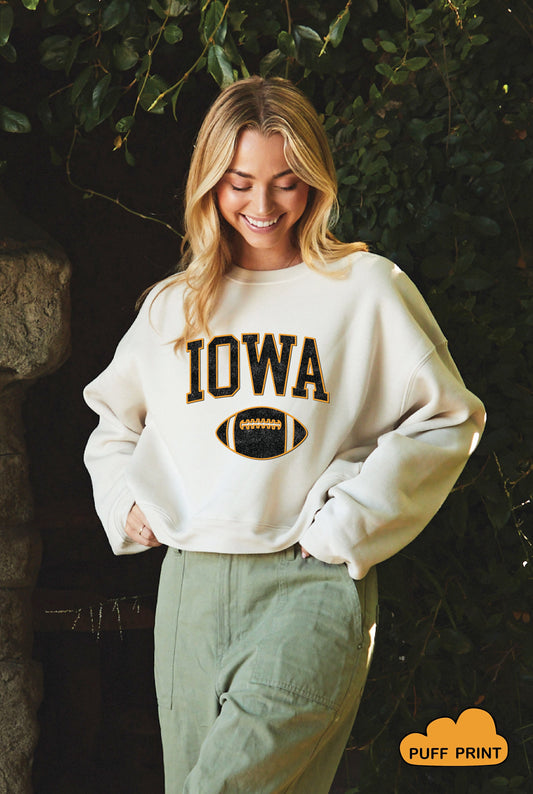 MID-LENGTH IOWA FOOTBALL Sweatshirt