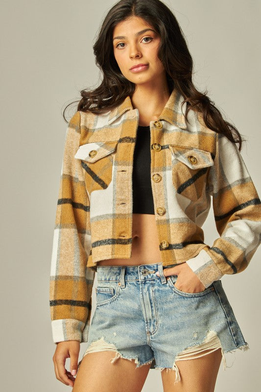 AUTUMN CALLS Plaid jacket