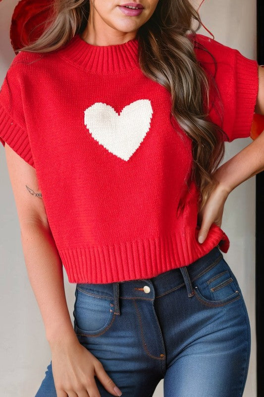 BE MINE Red sweater