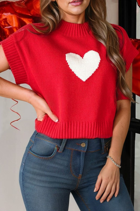 BE MINE Red sweater