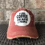 I LIKE COFFEE...Trucker Hat - Red