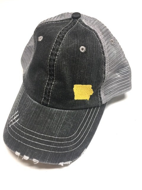 IOWA Embroidered Baseball Trucker Hat