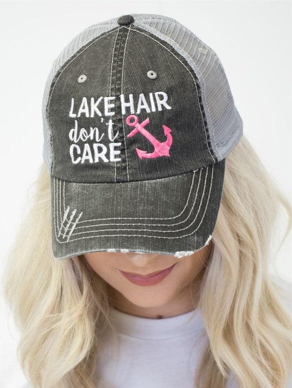 LAKE HAIR DON'T CARE Trucker Hat
