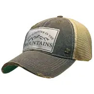 LIFE IS BETTER IN THE MOUNTAINS Trucker hat
