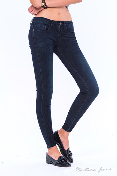 LIKE I DO Machine Dark Skinny Jeans – Root & Flowers Boutique