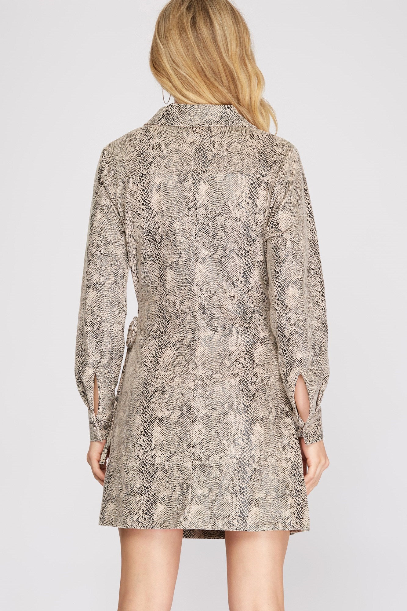 GIVE ME ALL YOUR LOVE Snakeskin dress
