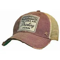 WARNING THE GIRLS (Pre-order) ARE DRINKING AGAIN Trucker hat